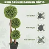 HOMCOM Sztuczna roślina, bukszpan w doniczce, 90 cm, Podgląd zdjęcia produktu 6