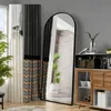 Veľké zakrivené stojace zrkadlo 180 x 80 cm so stojanom, na Náhľad obrázku produktu 7