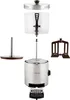 An exploded view of a hot chocolate maker, showing its individual components. Podgląd zdjęcia produktu