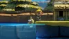 Link is fishing in a body of water next to a small building. Náhľad obrázku produktu