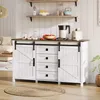 Sweiko Sideboard mit Stauraum, 137 cm breiter Seitenschrank Produktbild-Vorschau 14
