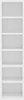 Mobiletto per CD bianco 21x20x88 cm Materiale a base di Anteprima dell’immagine prodotto 4