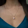 SERASAR | Halskette aus Sterlingsilber [Love] mit Roségold Produktbild-Vorschau 5