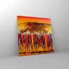 Bilder auf glas - Afrika Stamm - 70x70cm - Glasbilder - Produktbild-Vorschau 4