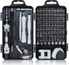 A black case containing a set of electronic repair tools, including a screwdriver handle, various bits, and other small tools. Náhled obrázku produktu