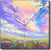 Coloray Uhr auf Leinwand 30x30 cm Wand Uhr Dekoration Produktbild-Vorschau 1