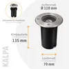 Lot de 6 spots encastrables SSC-LUXon KALPA argent 230 V Voir les images du produit 5