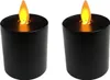 Coen Bakker LED Kerzen schwarz 2-er Set 4,5x8cm bewegliche Produktbild-Vorschau 2