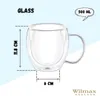 Gobelet en verre à double paroi Wilmax, 500 ml, lot de 6 Voir les images du produit 5