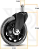 Ranqer Bürostuhl / Gaming Stuhl / Gaming Chair Rollen weich Produktbild-Vorschau 2