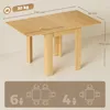 HOMCOM Esstisch Ausziehbar 70/140x80cm Moderner Produktbild-Vorschau 3