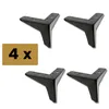 komodee, 4 Metall-Möbelfüße, schwarz, 10 cm Produktbild-Vorschau 2