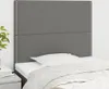 Kopfteile 2 Stk. Dunkelgrau 100x5x78/88 cm Stoff Produktbild-Vorschau 2