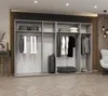 Šatníková skriňa 300 cm TUANA - biela / kašmír Náhľad obrázku produktu 3