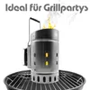 BigDean XXL Anzündkamin in extra robuster Edelstahl Produktbild-Vorschau 6
