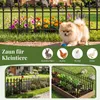COSTWAY 5 Stück Gartenzaun dekorativ, Steckzaun Metall, Produktbild-Vorschau 5