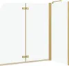 vidaXL Paroi de douche dorée 120 x 68 x 130 cm Voir les images du produit 7