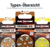 ANSMANN Hörgerätebatterien Typ 312 braun Zink Luft 1,4V, 60 Produktbild-Vorschau 4