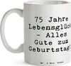 Mr. & Mrs. Panda Kaffeebecher Spruch 75. Geburtstag - Weiß Produktbild-Vorschau 3
