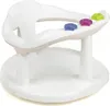 A white baby bath seat with colorful star-shaped buttons on a beige trim. Náhled obrázku produktu