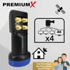 PremiumX Quad LNB PXL-QS LED Empfangskopf Sat 4 Teilnehmer Produktbild-Vorschau 4
