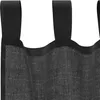 vidaXL Voile Vorhänge mit Lasche 2 Stk. Schwarz Produktbild-Vorschau 5