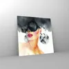 Bilder auf glas - Einteilig - Aquarell Modell Brille - Produktbild-Vorschau 4