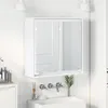 vidaXL Badezimmerspiegelschrank Weiß 60 x 20 x 60 cm Produktbild-Vorschau 2