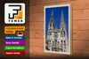 Holzschild Reise 20x30cm Chartres Frankreich Kathedrale Produktbild-Vorschau 3