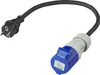 Kabel przejściowy 40cm od wtyczki Schuko do CEE Podgląd zdjęcia produktu 1