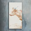 Küchenuhr Bürouhr Leinwand Uhr Geräuschlos 30x60 Zeichnung Produktbild-Vorschau 2