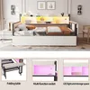 okwish Jugendbett 90x200 Eisenbett ohne Matratze,Schlafsofa Produktbild-Vorschau 4