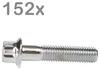 152 śruby do felg M7x32, stal chromowana, do felg BBS, Podgląd zdjęcia produktu 1