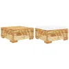 vidaXL 2-tlg. Garten-Lounge-Set Massivholz Teak -  Produktbild-Vorschau 3