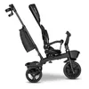 A black Lionelo Kori tricycle is shown from a side angle against a white background. Produktbild-Vorschau