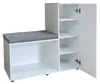 Schuhschrank mit Sitzbank Thekla Weiß Produktbild-Vorschau 3