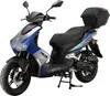 Motorroller Mustang FI 50 ccm 45 kmh EURO 5 blau-grau inkl. Produktbild-Vorschau 2