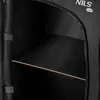 Interior view of an open black camping cabinet with a shelf. Podgląd zdjęcia produktu