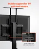 Close-up view of the back of a TV stand, highlighting its construction and stability. Anteprima dell’immagine prodotto