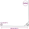 plachta vidaXL 650 g/m² 2x3 m čierna Náhľad obrázku produktu 5