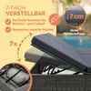 CASARIA® Sonnenliege 2 Personen mit Klapptisch 7cm Auflagen Produktbild-Vorschau 5