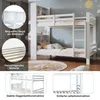 STILVORA Etagebed 90x200 cm met planken, kinderbed met Productafbeelding-voorbeeld 3