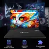 A tablet with a colorful cat wallpaper is displayed in front of a dark background with several other screens showing various images. Produktbild-Vorschau