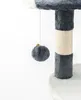 lionto Kratzbaum für Katzen 112 cm hoch, mit Höhle, Produktbild-Vorschau 5