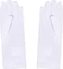 A pair of white gloves shown from the back. Anteprima dell’immagine prodotto