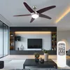 A modern living room with a ceiling fan and a television. Produktbild-Vorschau
