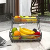 dvoupatrový košík na ovoce organizér na kuchyňskou pracovní Náhled obrázku produktu 3