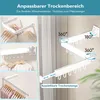 Wäscheständer, wäscheständer wandmontage, platzsparender Produktbild-Vorschau 3