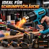 Akku Heißluftpistole 21V 2000W mit 2×4,0Ah Akku, Produktbild-Vorschau 3