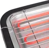 A close-up view of the heating elements and grill rack of an electric barbecue. Podgląd zdjęcia produktu